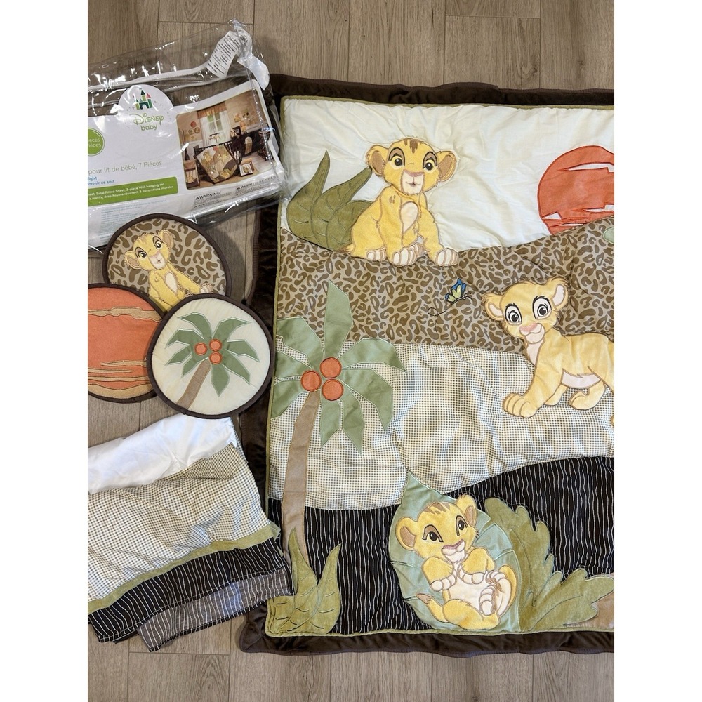 Disney Baby The Lion King Simba Crib Bedding Set Safari Nursery Incomplete (5pc)